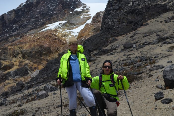 KANTE DES GLETSCHERS NEVADO DEL TOLIMA